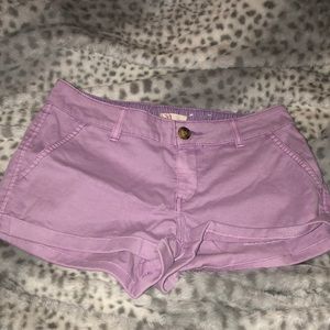 light purple shorts!